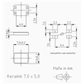 XMP-5135-1A-18pF-24.000MHz,7050mm,24M,KVG無源晶振